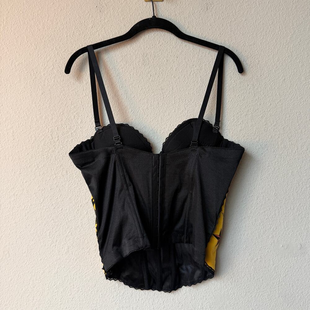 Hellcat Y2K Graffiti Punk Bustier Top Size XXL - Picture 3 of 5